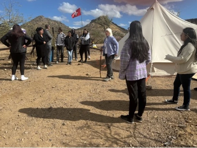Student Engagement: Service Day at the Sasabe Border with Tucson Samaritans. Pictured: Students from the MPH program, PHPM 574 Fall 2024 Class