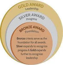 bronze silver gold